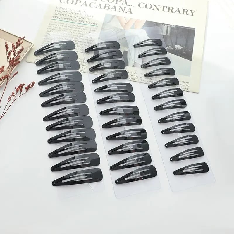 Black hair clip & pin set