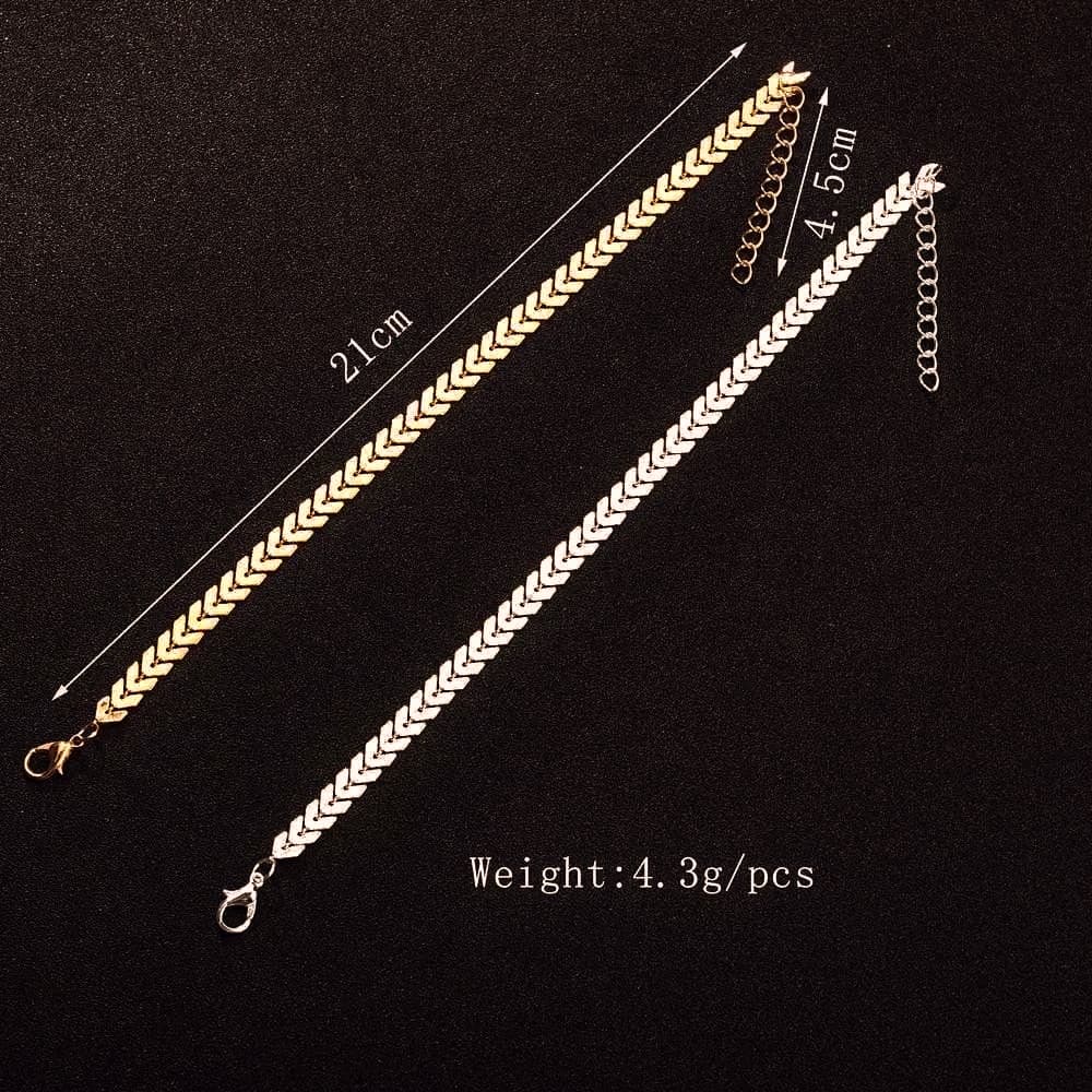 Silver anklet