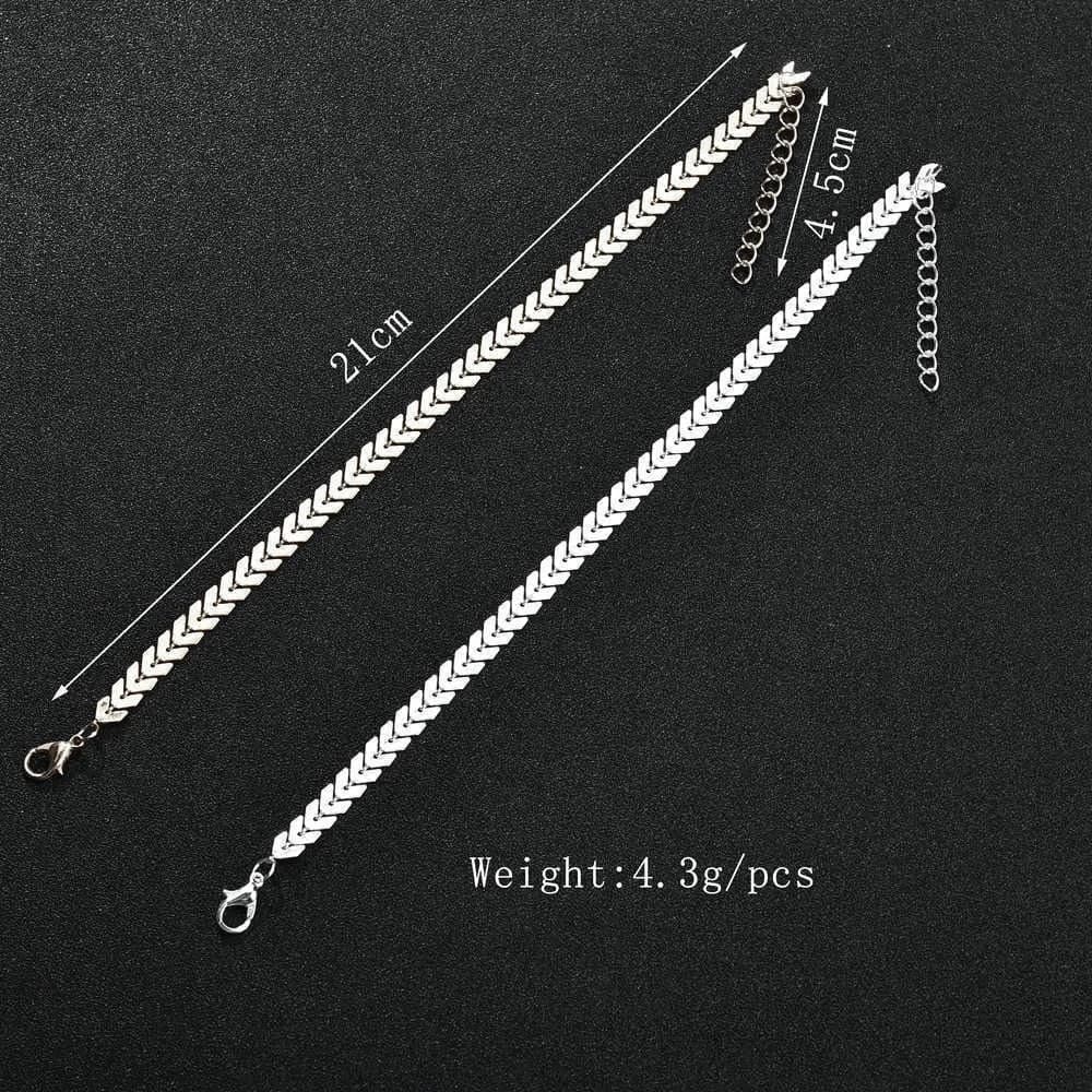 Silver anklet