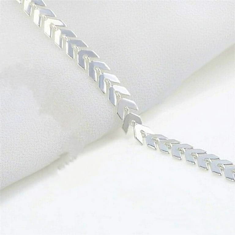 Silver anklet butterfly