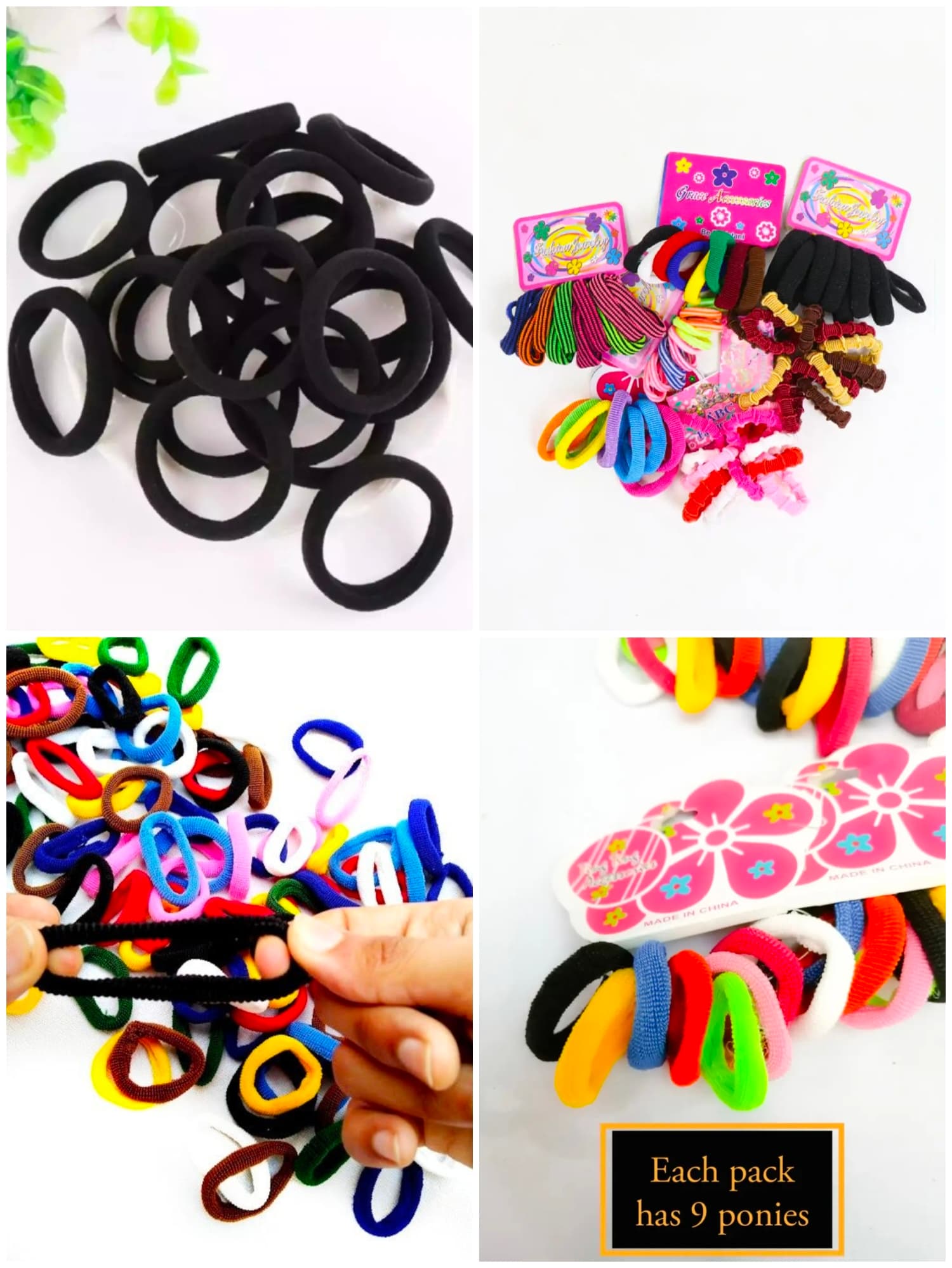 Multicolor hair scrunchie
