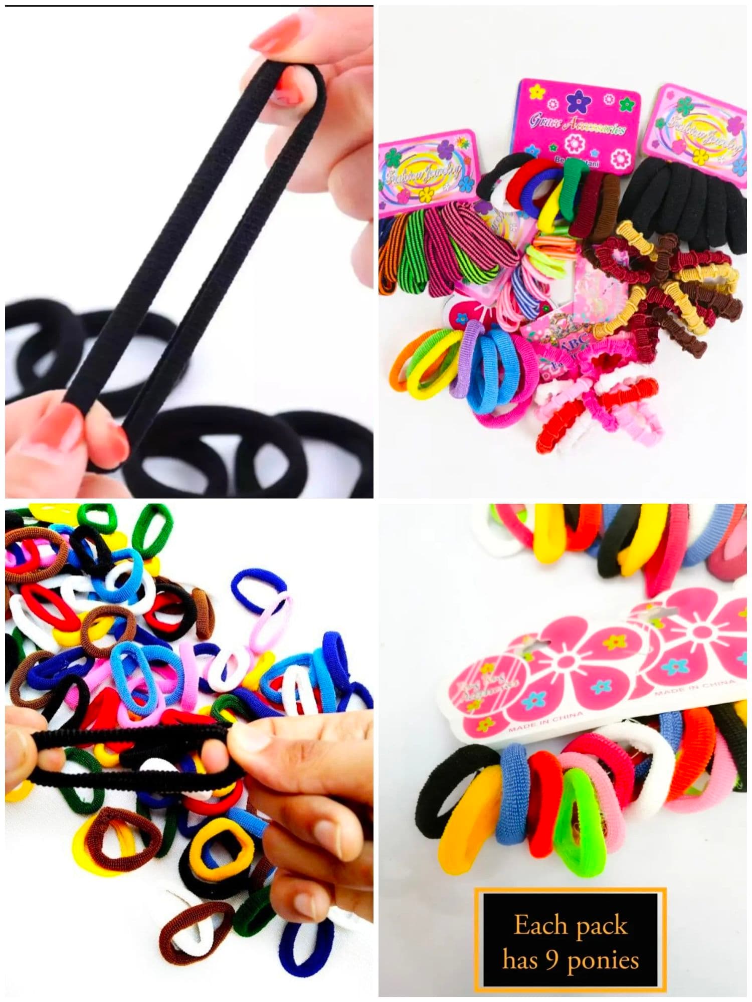 Multicolor hair scrunchie