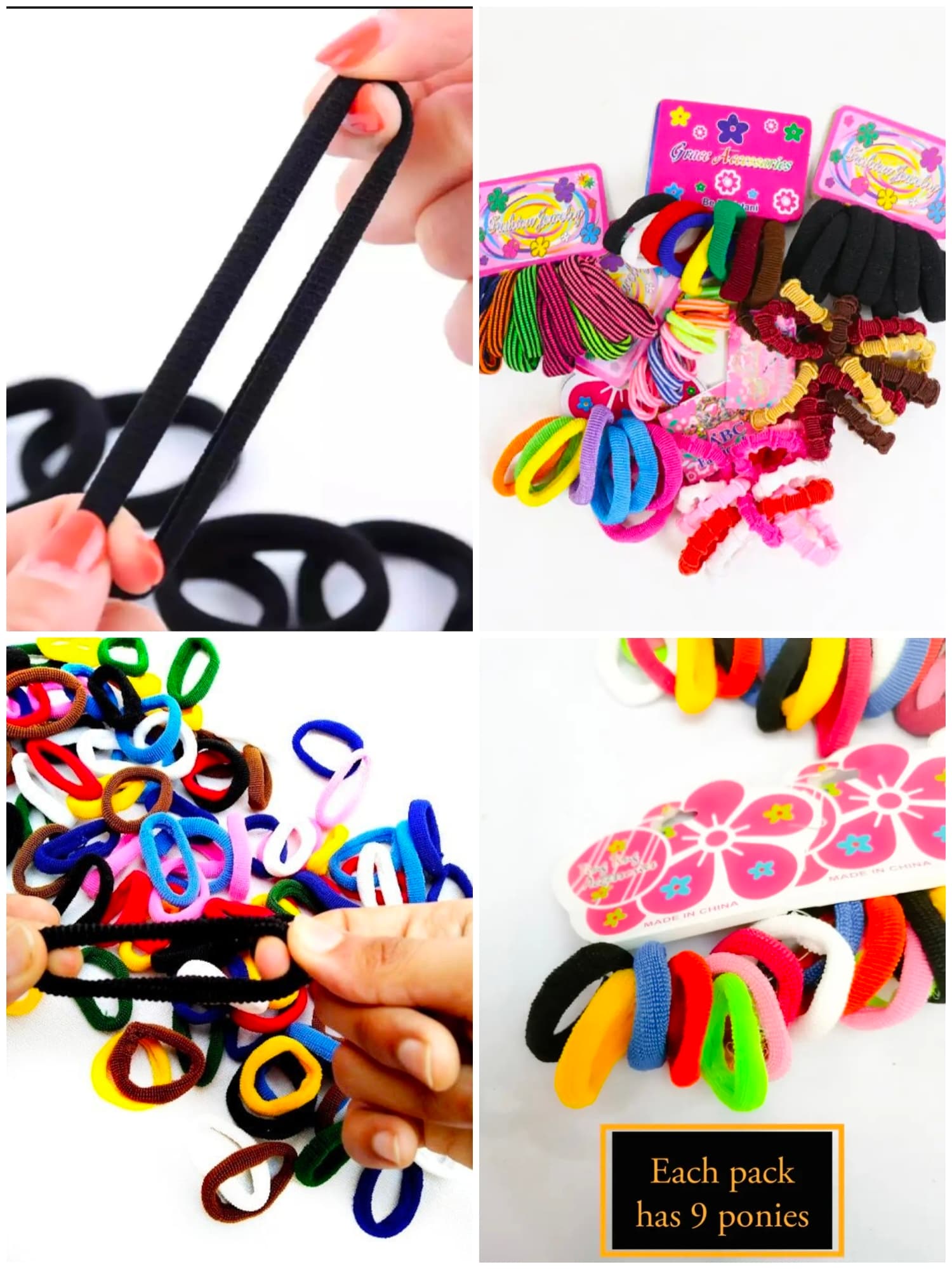 Multicolor hair scrunchie