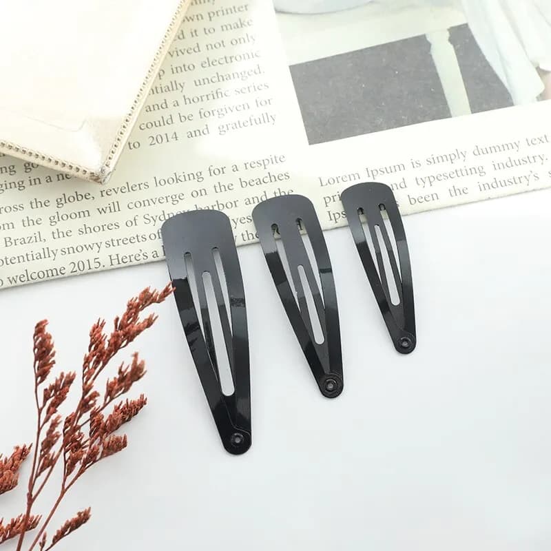 Black hair clip & pin set
