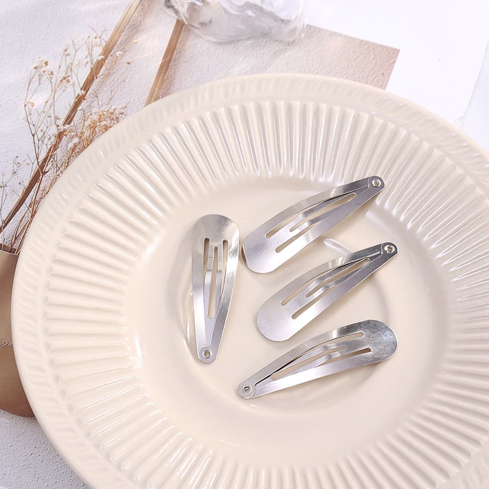 Silver hair clip & pin set