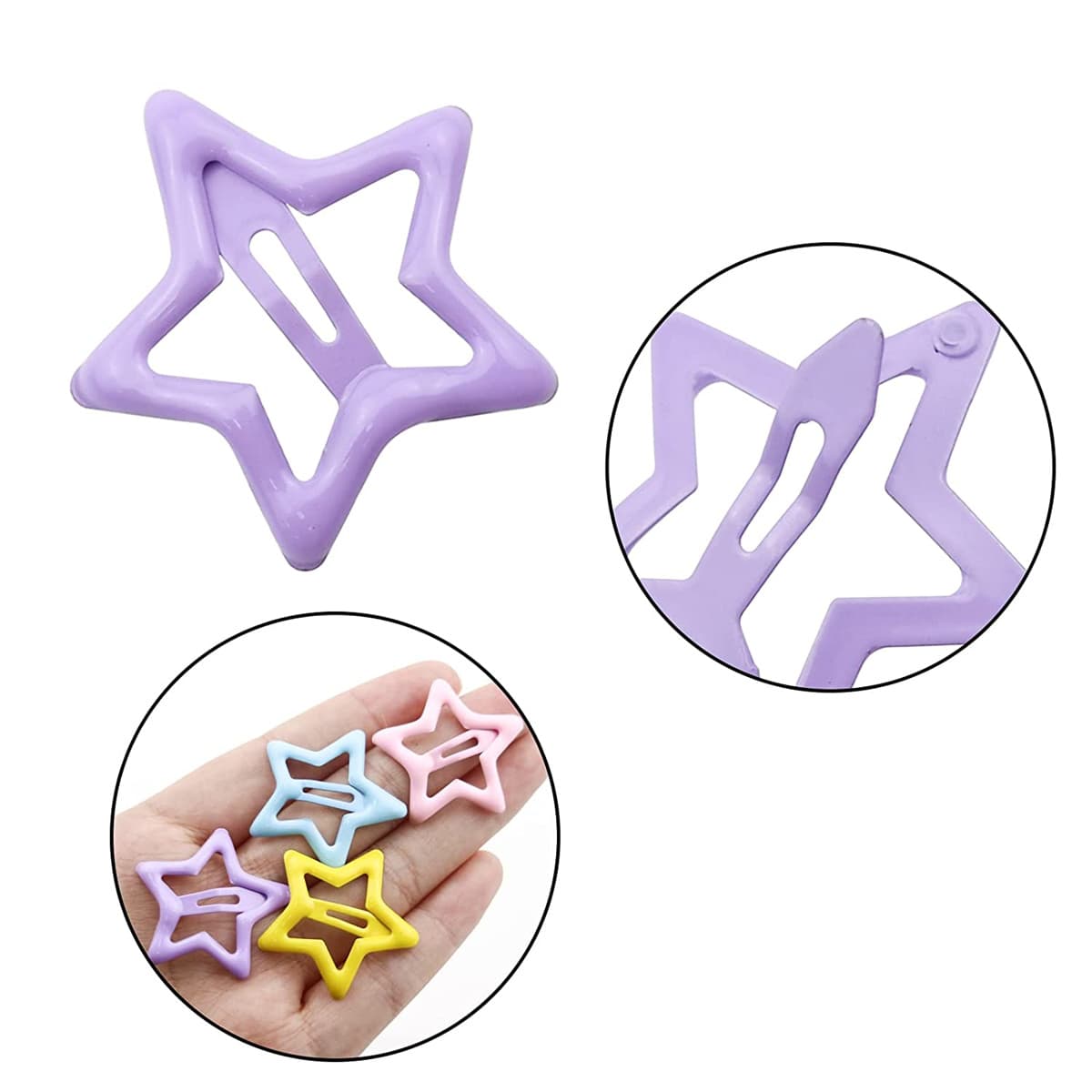 Hair clip & pin set metal