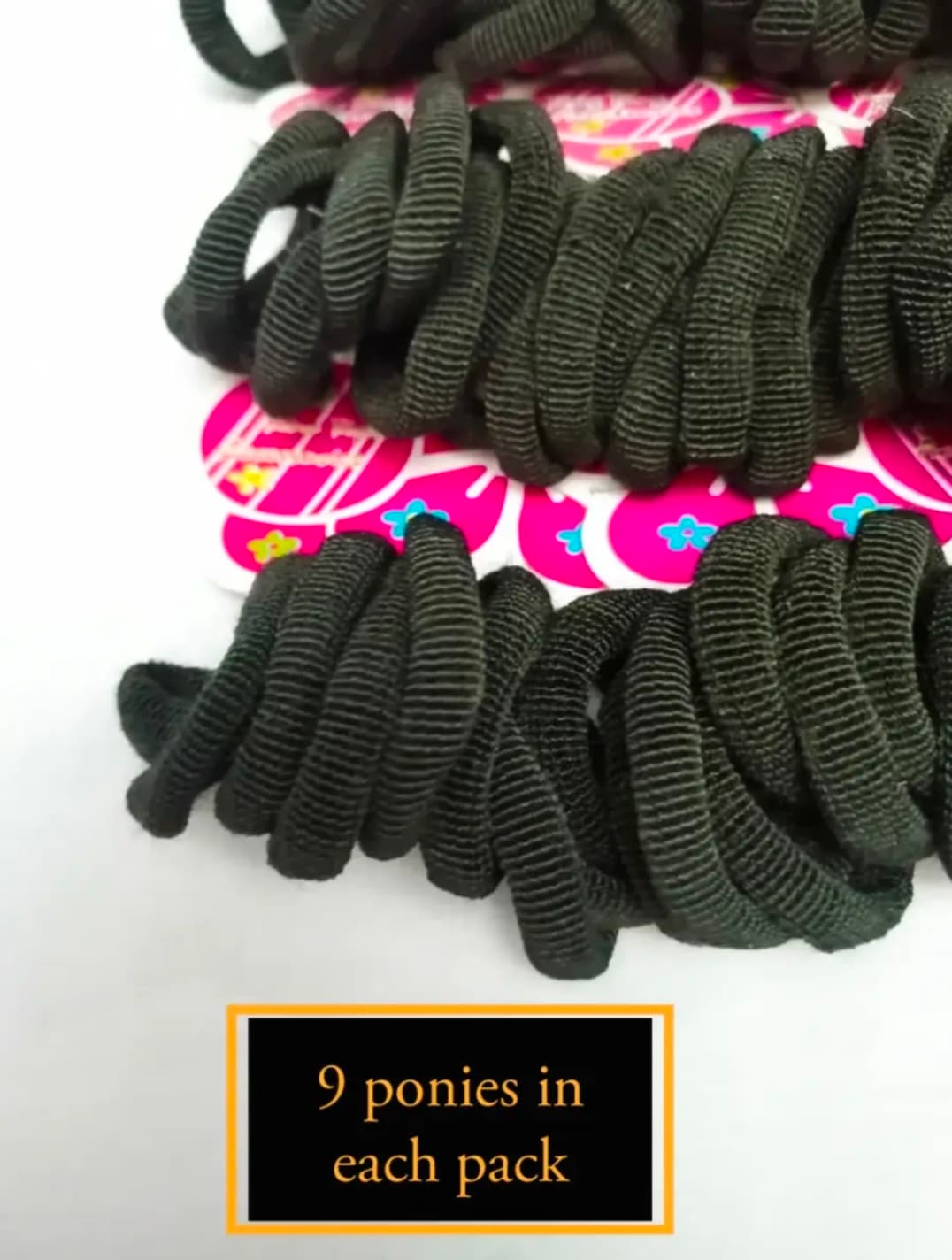 Black hair scrunchie
