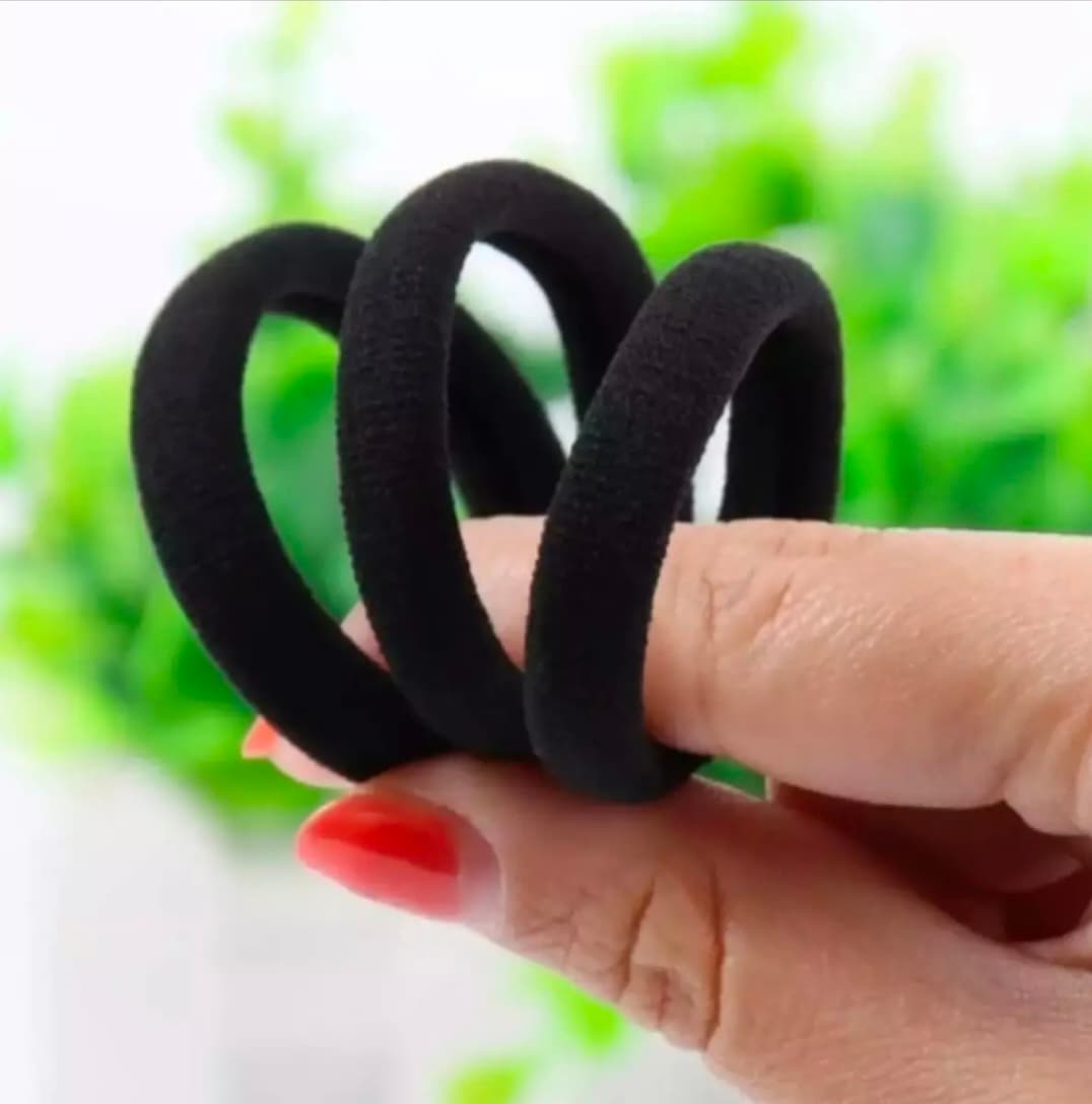 Black hair scrunchie