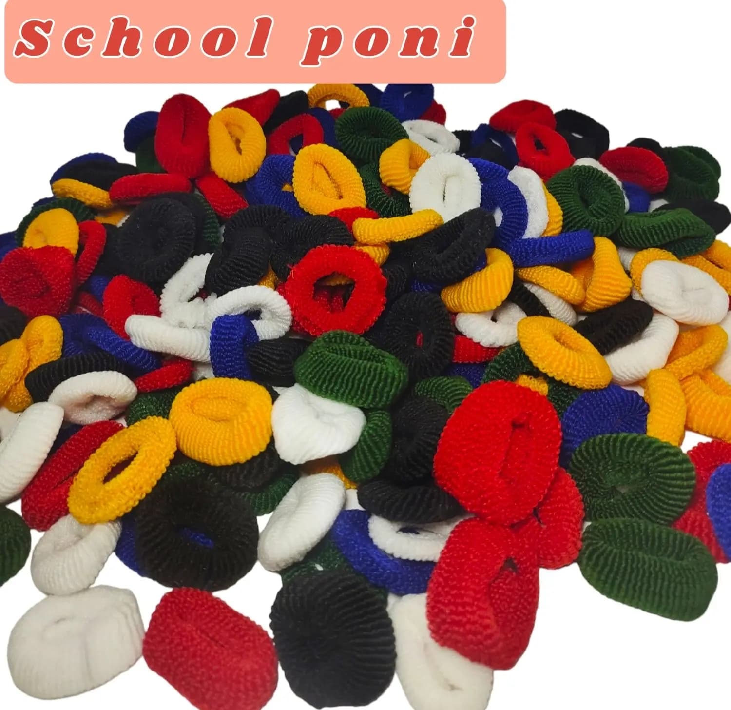 Multicolor hair scrunchie
