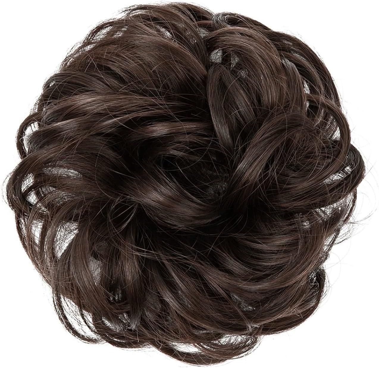 Bronze hair bun extension