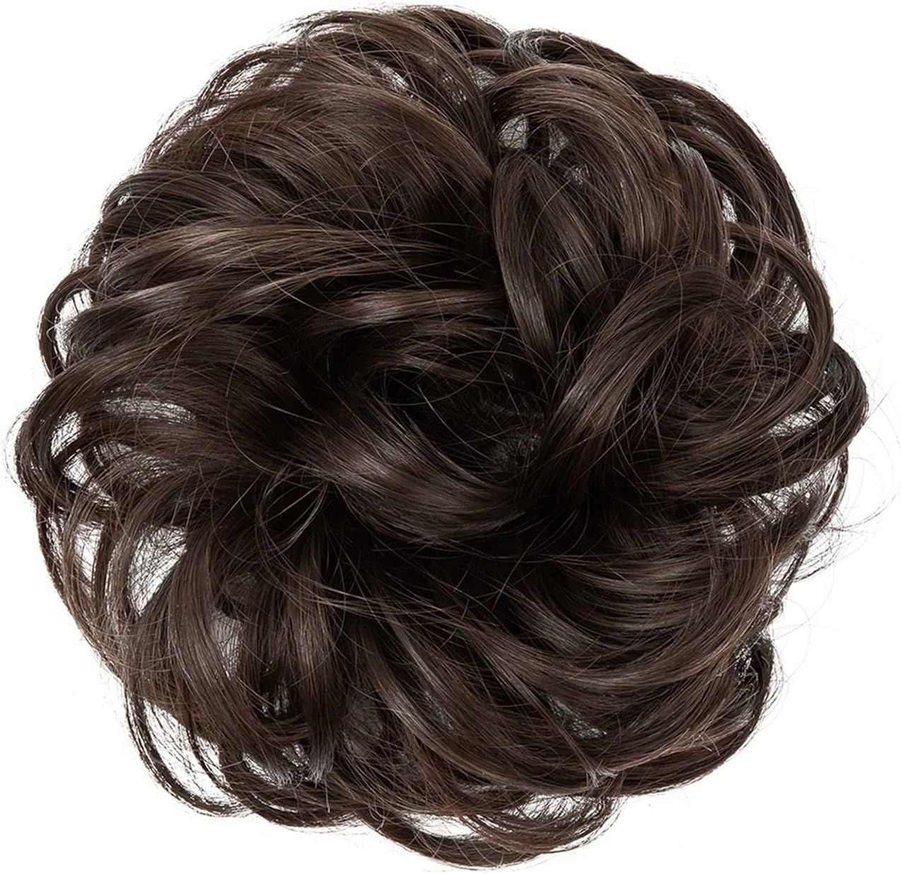 Bronze hair bun extension