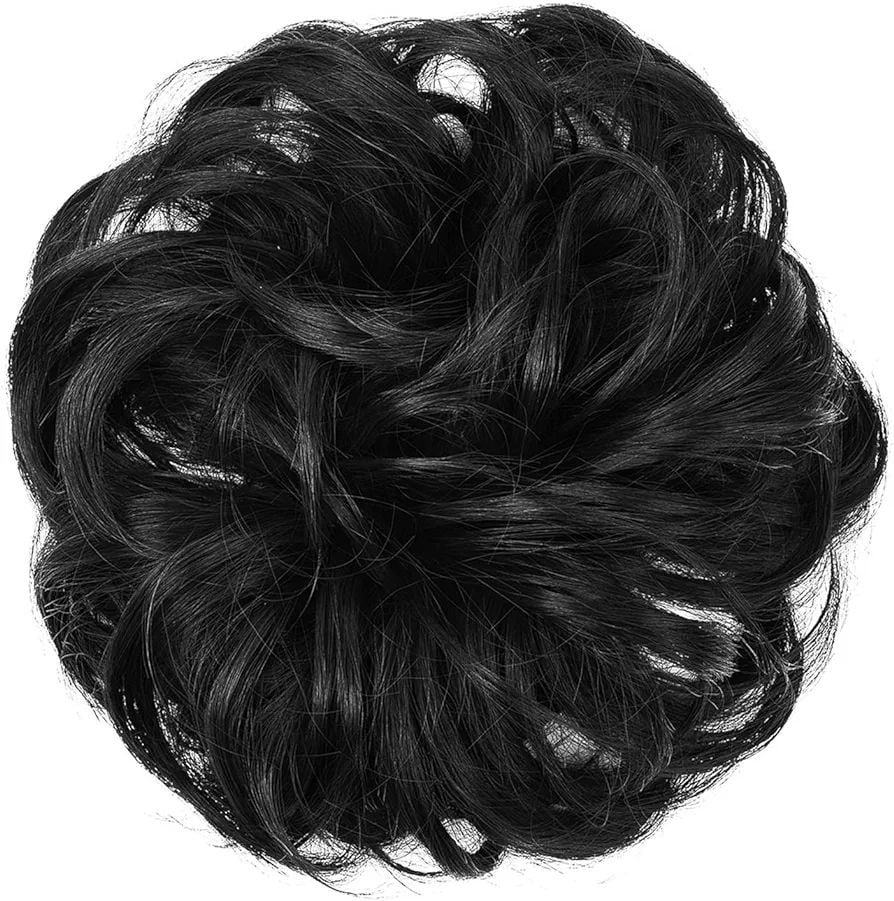 Natural hair bun extension