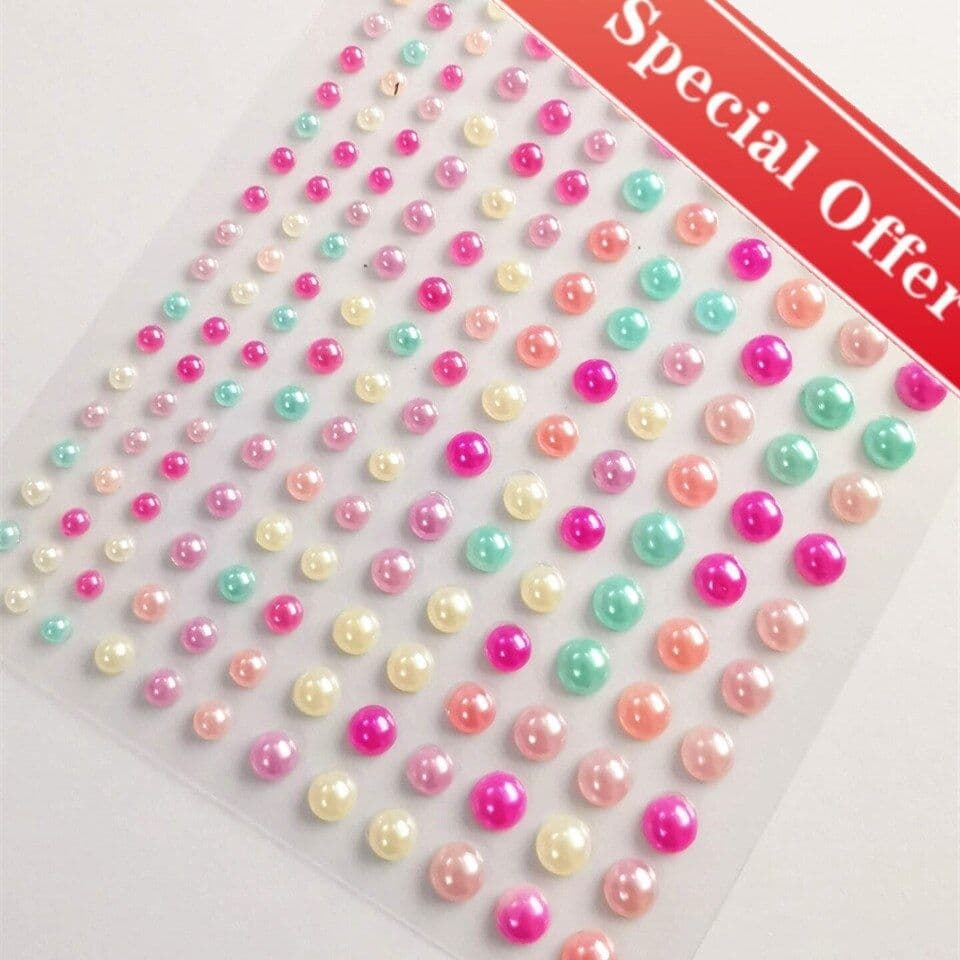 Multicolor hair beads