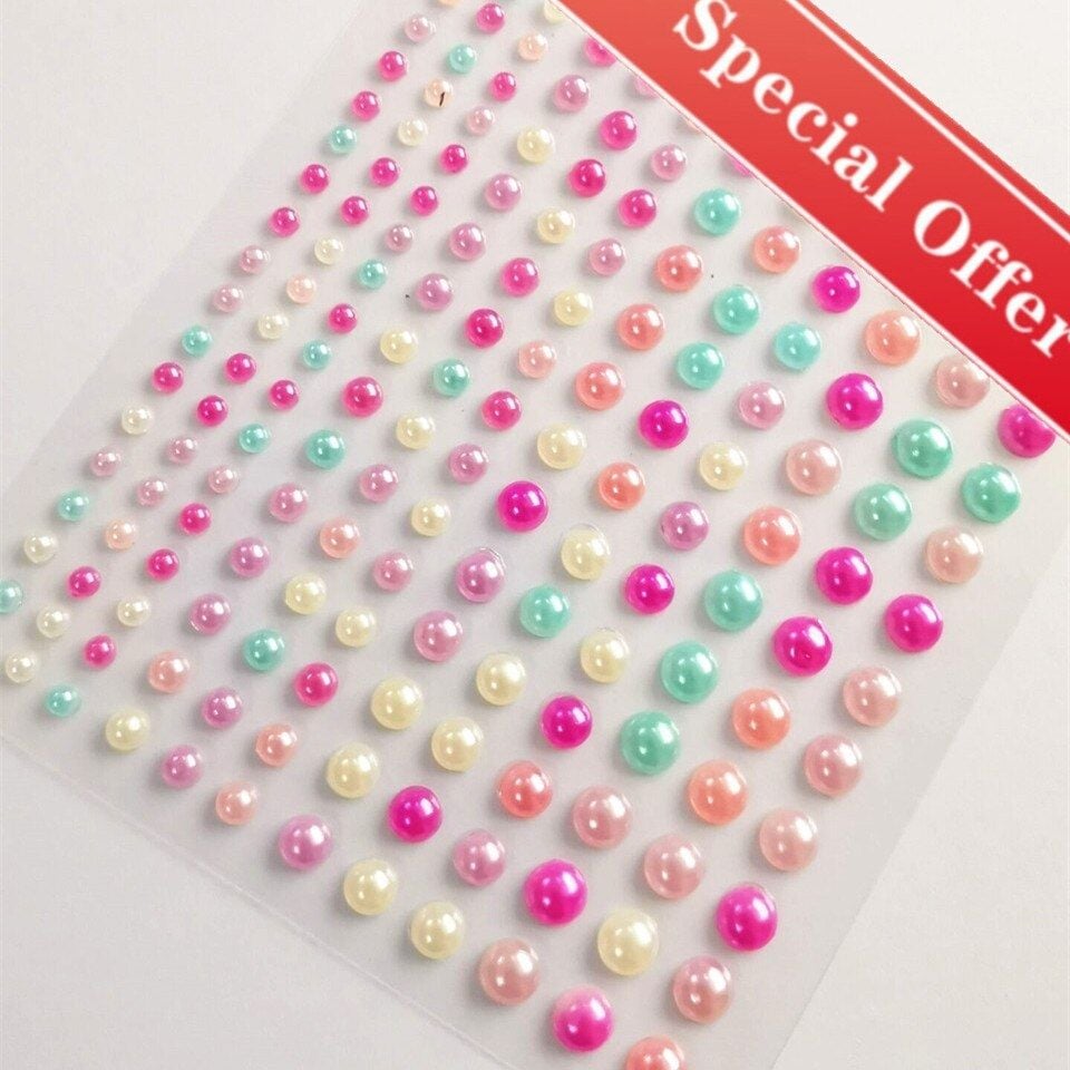Multicolor hair beads