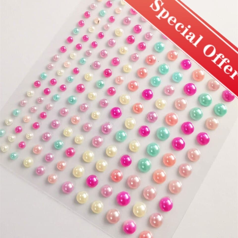 Multicolor hair beads