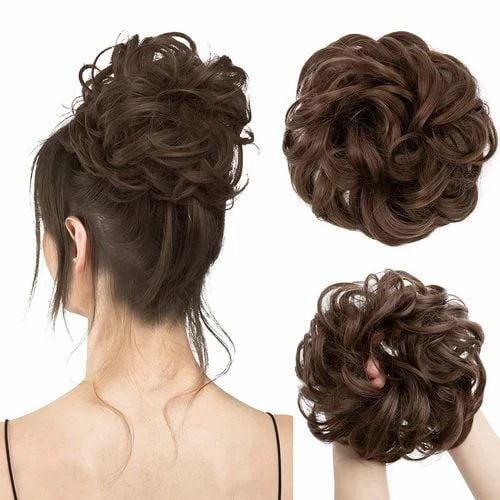 Hair bun extension