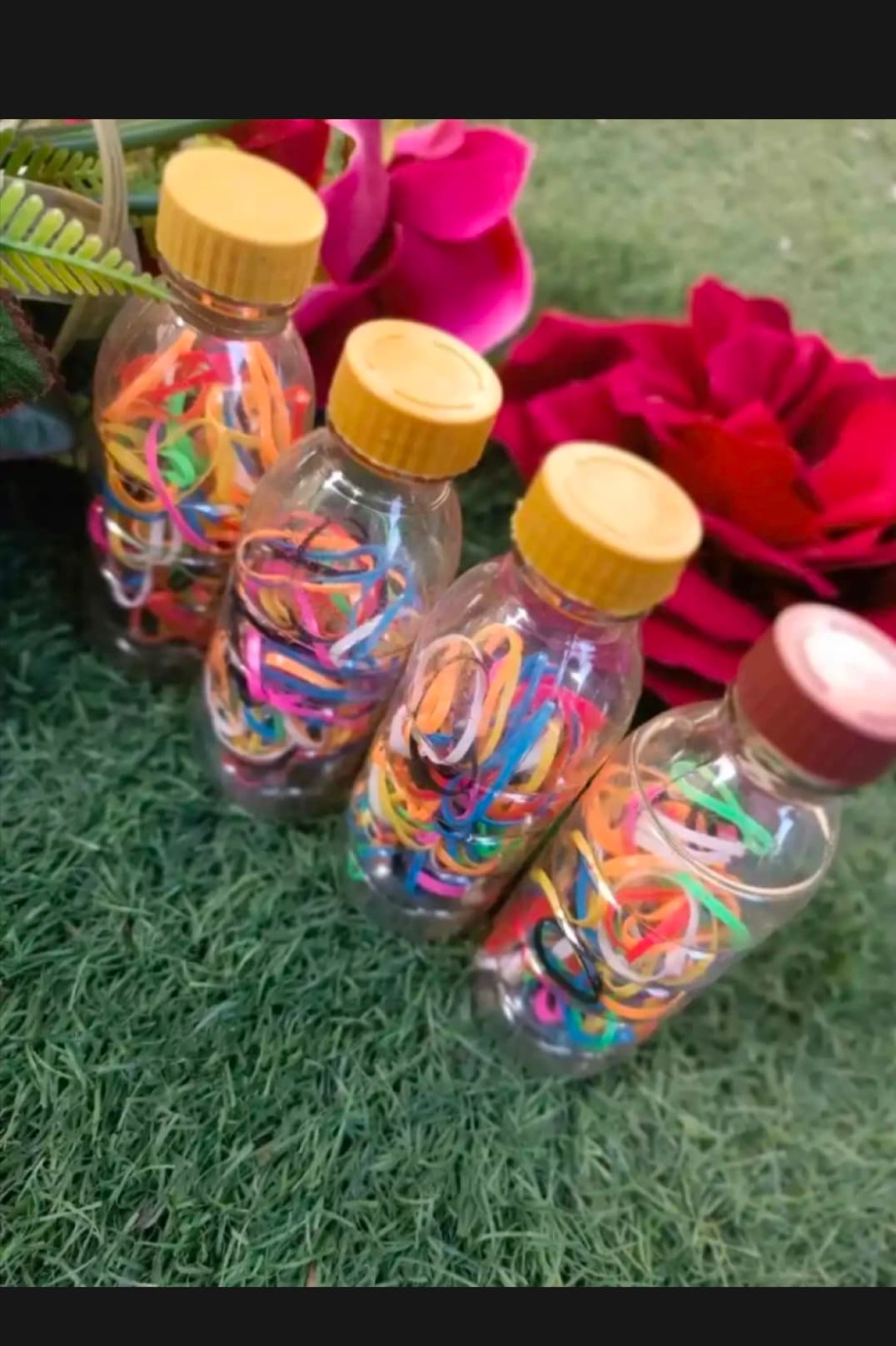 Multicolor hair scrunchie
