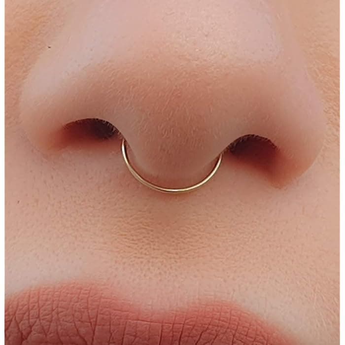 Golden nose pin