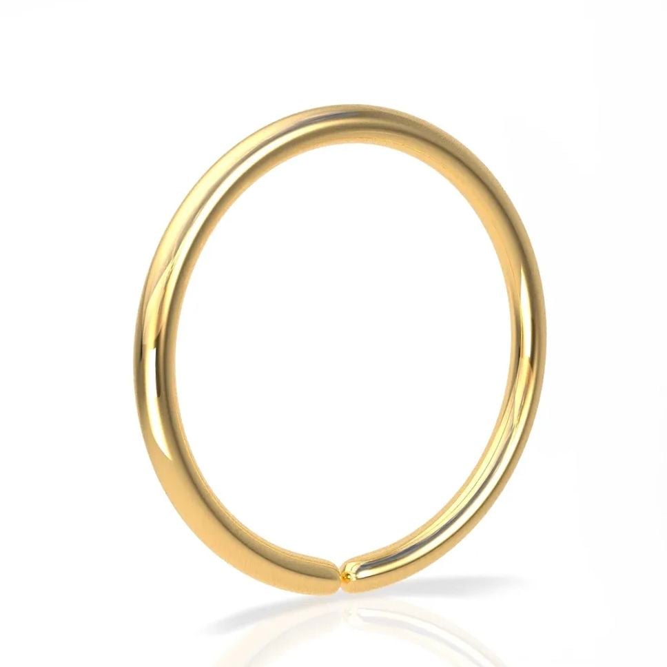 Golden nose ring