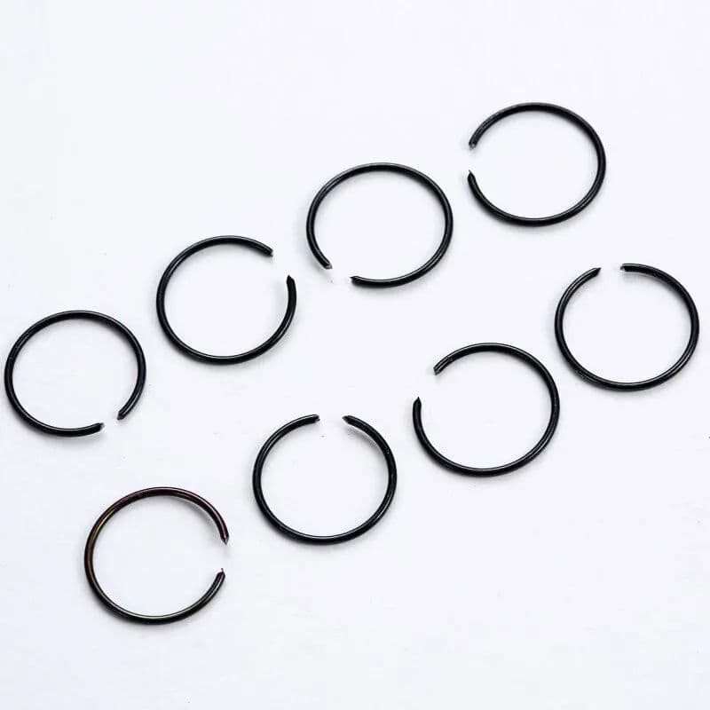 20 Pieces Nose Ring Jewelry Set Golden Nose Ring Jewelry Silver Nose Ring Jewelry Black Nose Ring Jewelry Multi Color Nose Pin Jewelry 8mm Nose Ring Jewelry Piercing Nose Ring Jewelry Non Piercing Nose Pin Jewelry Stainless Steel Nose Jewelry