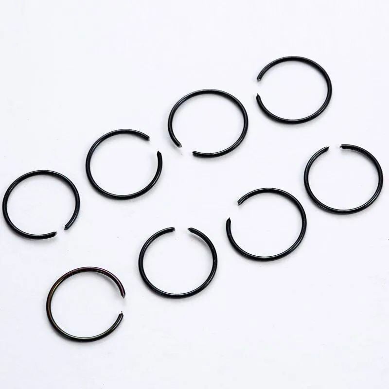 20 Pieces Nose Ring Jewelry Set Golden Nose Ring Jewelry Silver Nose Ring Jewelry Black Nose Ring Jewelry Multi Color Nose Pin Jewelry 8mm Nose Ring Jewelry Piercing Nose Ring Jewelry Non Piercing Nose Pin Jewelry Stainless Steel Nose Jewelry