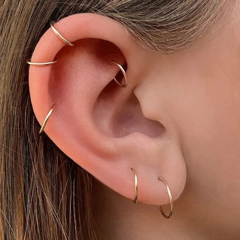 Silver nose pin