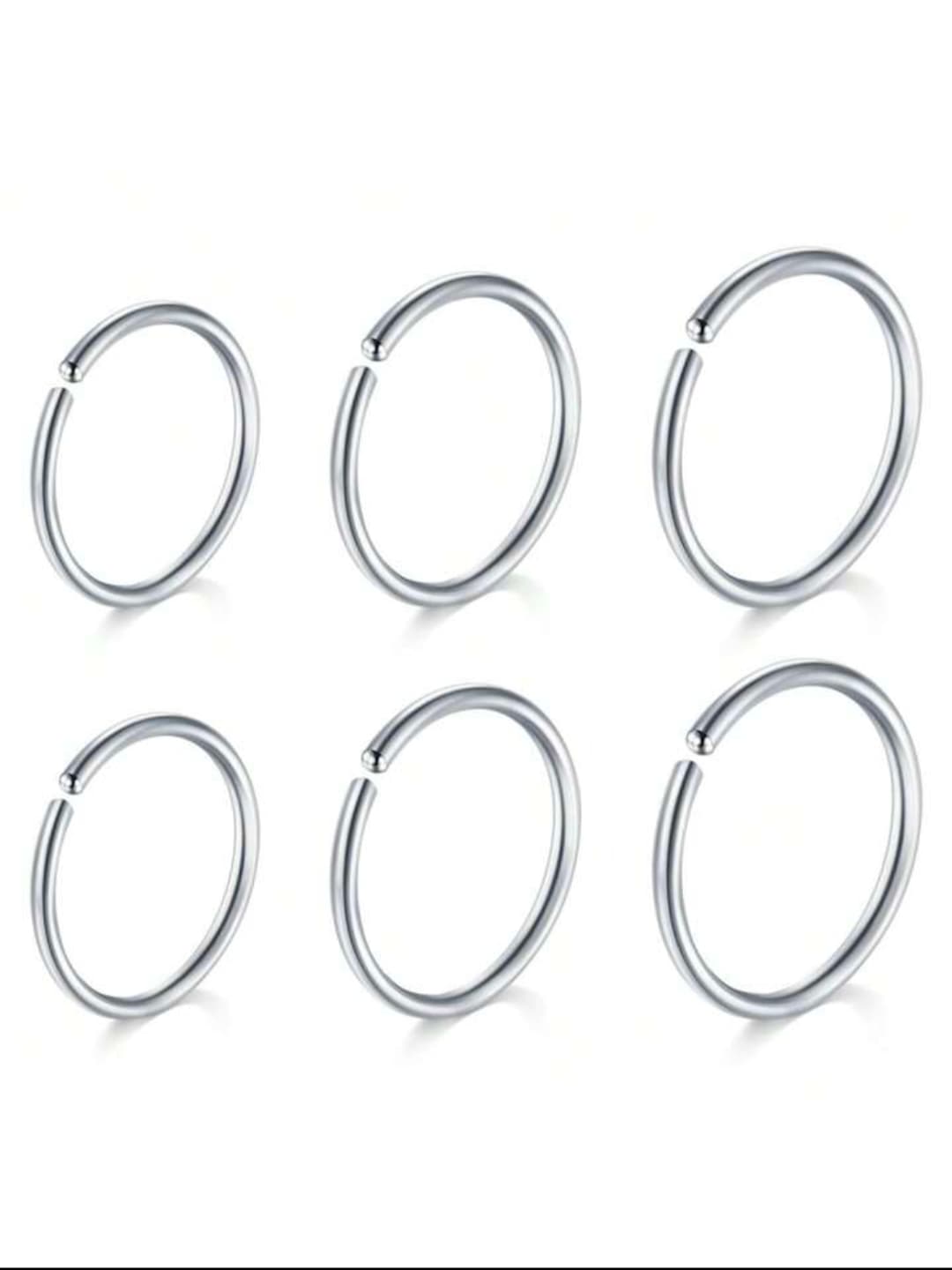 20 Pieces Nose Ring Jewelrys Golden Silver Long Naak Ka Koka Naak Ki Bali Nath Nathli Nathni For Piercing And Non Piercing Women Girls Multi Style Nose Jewelry Value Pack Modern Stylish Festival Gift Long Nath Nathli Nathni Nose Pin Jewelry - 10m Silver Nose Ring