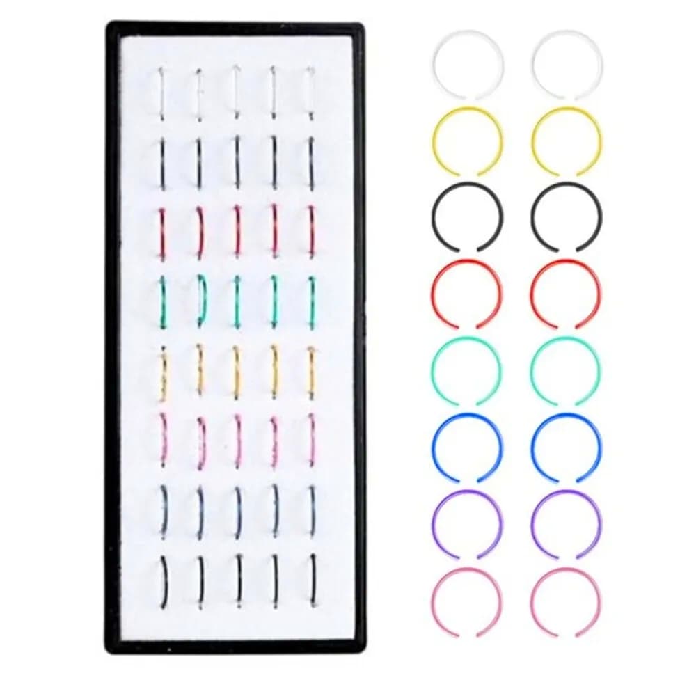 Multicolor nose pin