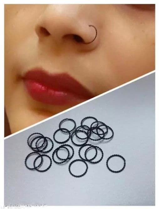 Black nose ring