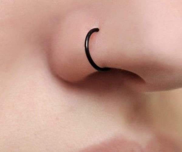 Black nose ring