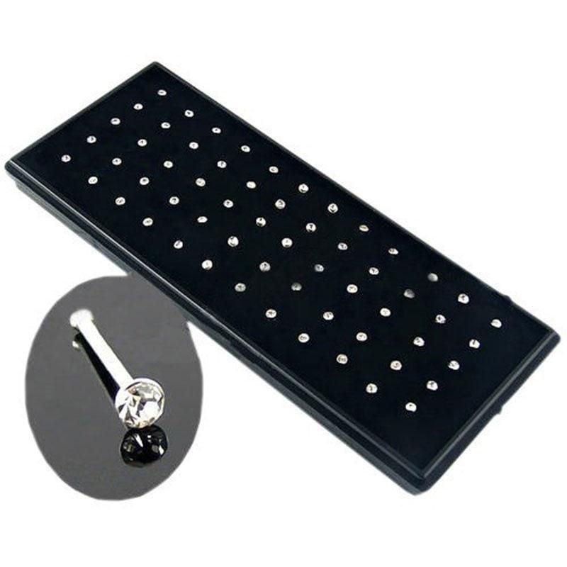 Silver nose pin stone