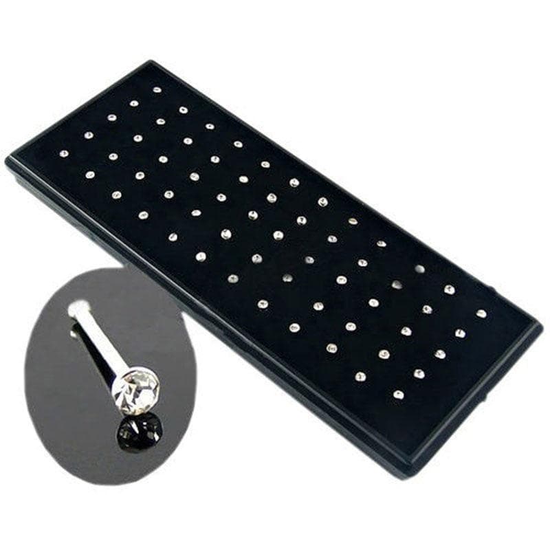 Silver nose pin stone