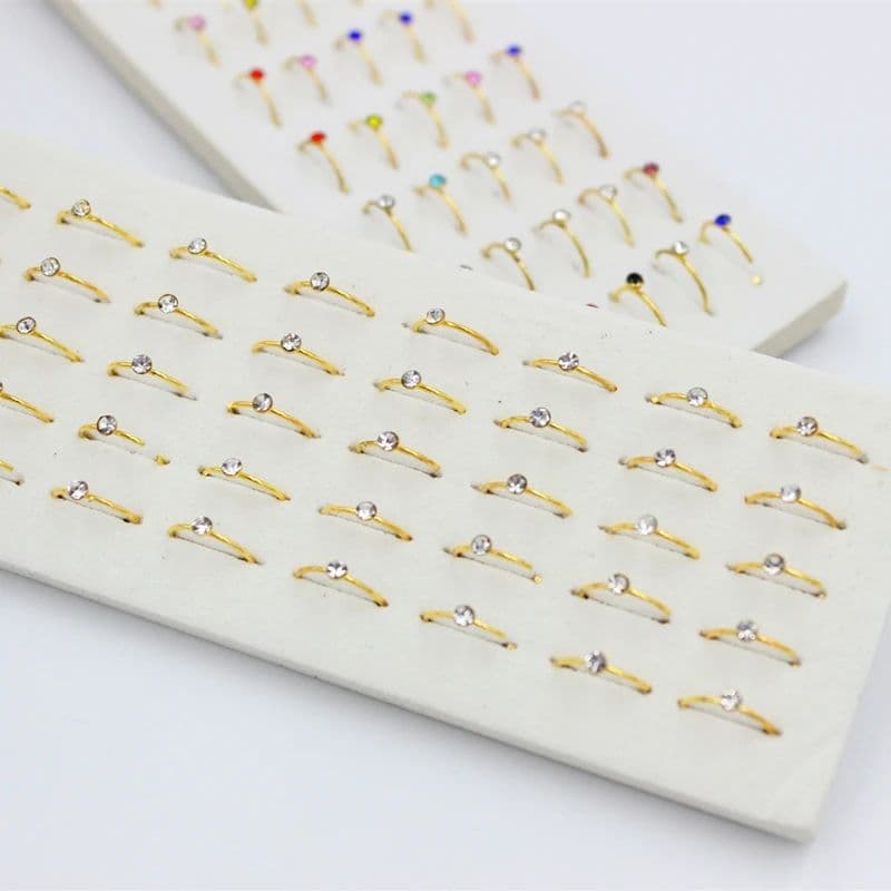 Golden nose ring stone
