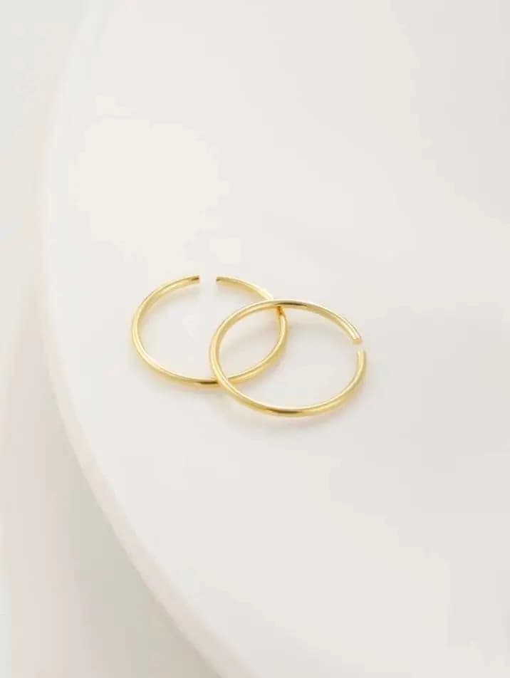 Silver and golden bridal nose pin traditional