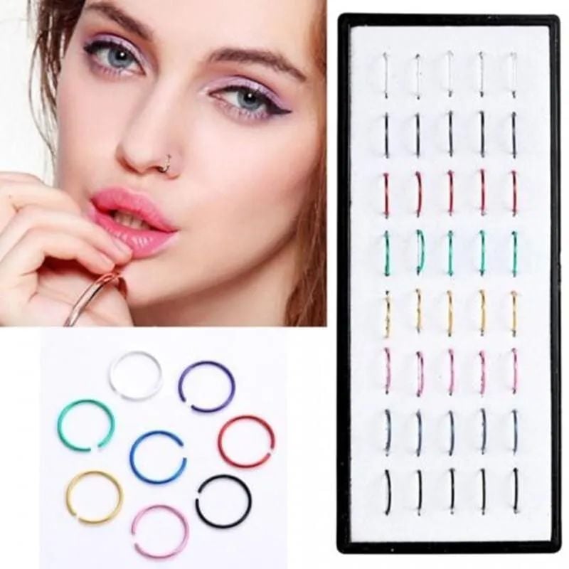 Multicolor bridal nose pin