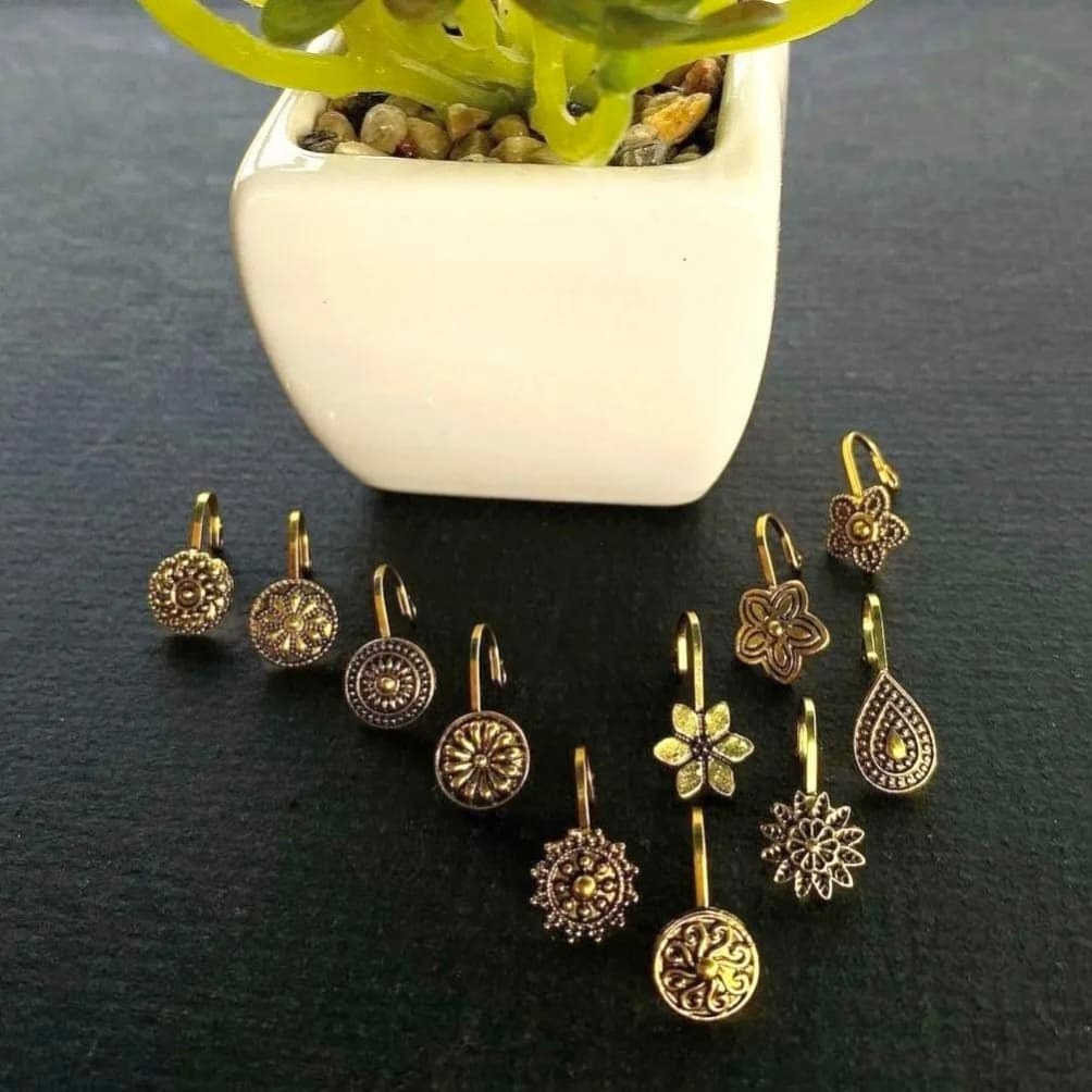 Silver nose pin traditional