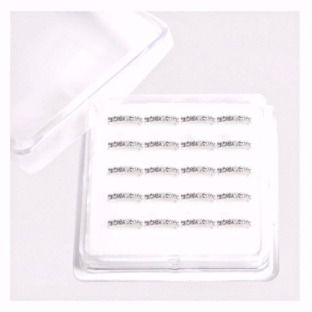 Stone Embedded Nose Ring Jewelry Clusted Nug Nose Pin Jewelry For Women Golden And Silver Tone Stylish Nose Ring Jewelry For Girls Traditional Nose Jewelry Fancy Nose Pin Jewelry Elegant Design Nose Ring Jewelry For Bride Nose Stud For Party
