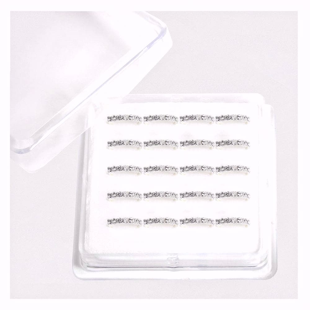 Stone Embedded Nose Ring Jewelry Clusted Nug Nose Pin Jewelry For Women Golden And Silver Tone Stylish Nose Ring Jewelry For Girls Traditional Nose Jewelry Fancy Nose Pin Jewelry Elegant Design Nose Ring Jewelry For Bride Nose Stud For Party